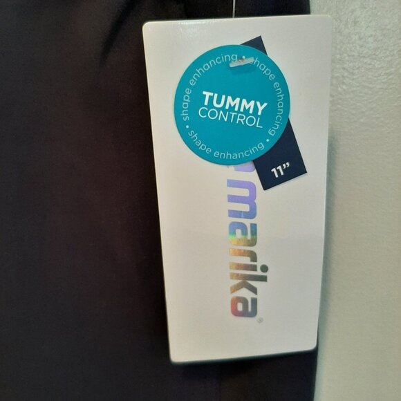 Marika Bike Shorts; NWT; Pockets; 11" Inseam; Size Large; Midnight Blue - Picture 3 of 3